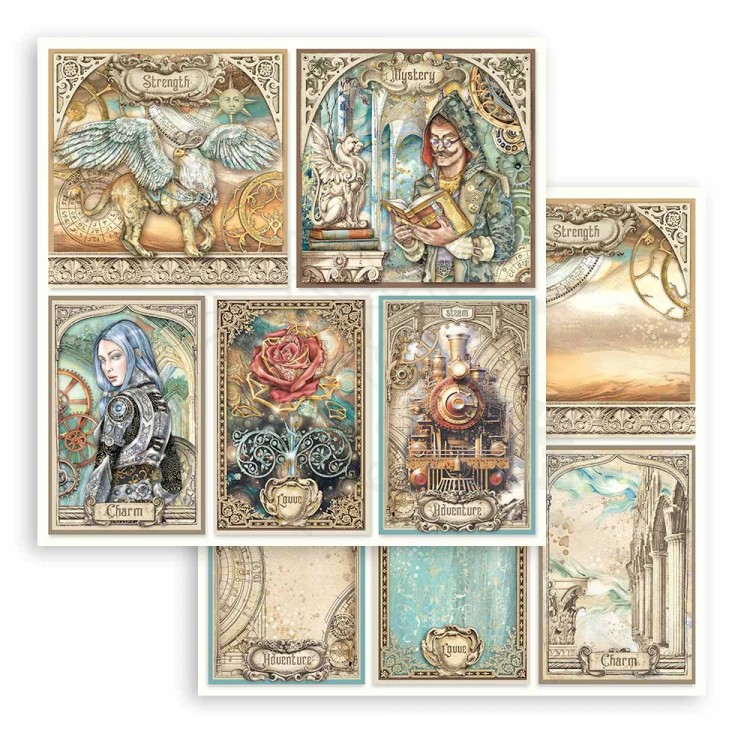Zestaw papierów do scrapbookingu 20x20 Sir Vagabond in Fantasy World SBBS98 Stamperia