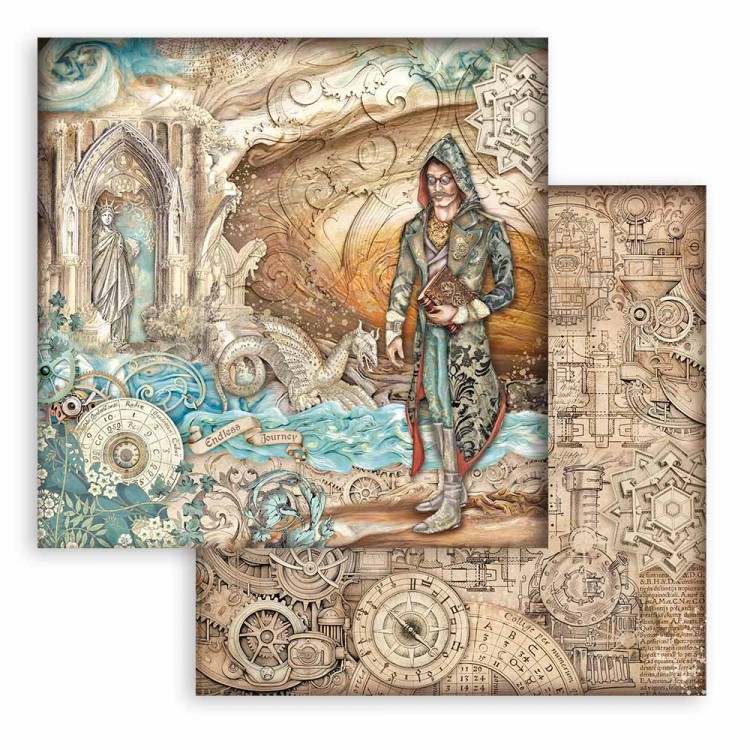 Zestaw papierów do scrapbookingu 20x20 Sir Vagabond in Fantasy World SBBS98 Stamperia