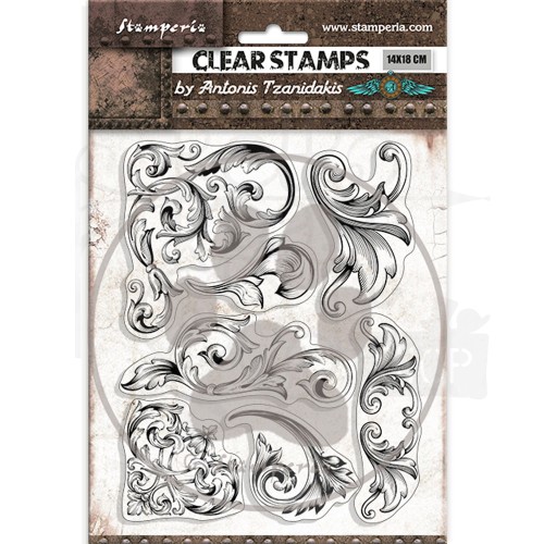 Stempel akrylowy 14x18cm Sir Vagabond in Fantasy World Greco WTK190 Stamperia