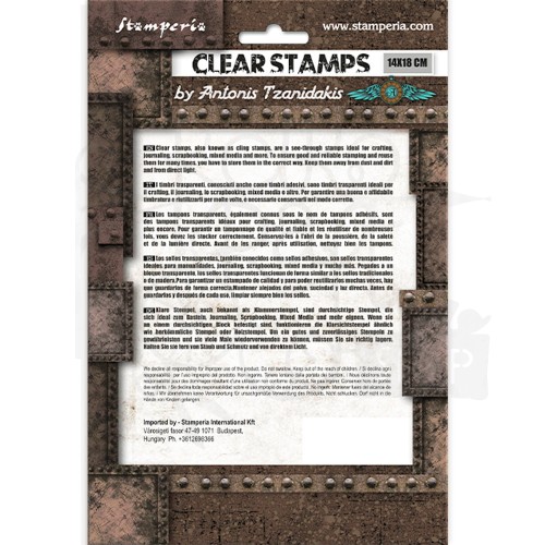 Stempel akrylowy 14x18cm Sir Vagabond in Fantasy World Greco WTK190 Stamperia