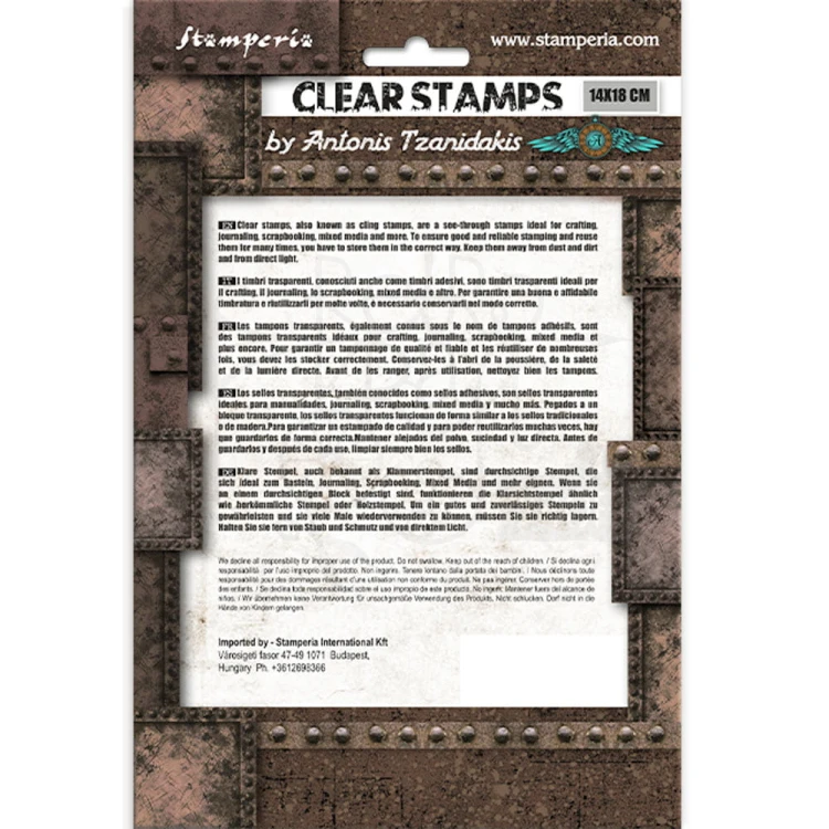 Stempel akrylowy 14x18cm Sir Vagabond in Fantasy World Border WTK189 Stamperia