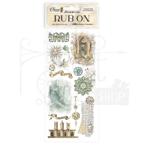Rub-on transfer 10x21.6cm Sir Vagabond in Fantasy World Elementy DFLRB70 Stamperia