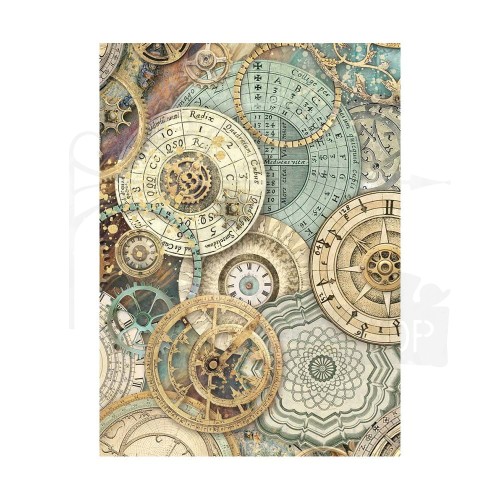 Papier ryżowy A6 Sir Vagabond in Fantasy World Background tła 8szt DFSAK6016 Stamperia
