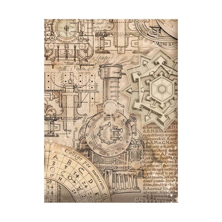 Papier ryżowy A6 Sir Vagabond in Fantasy World Background tła 8szt DFSAK6016 Stamperia