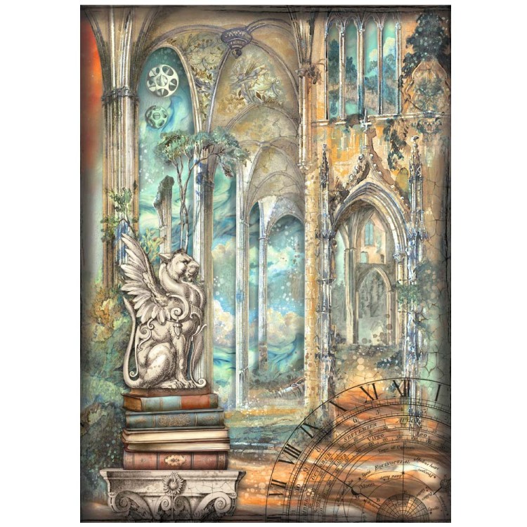 Papier ryżowy A4 Sir Vagabond in Fantasy World Gargulec DFSA4844 Stamperia
