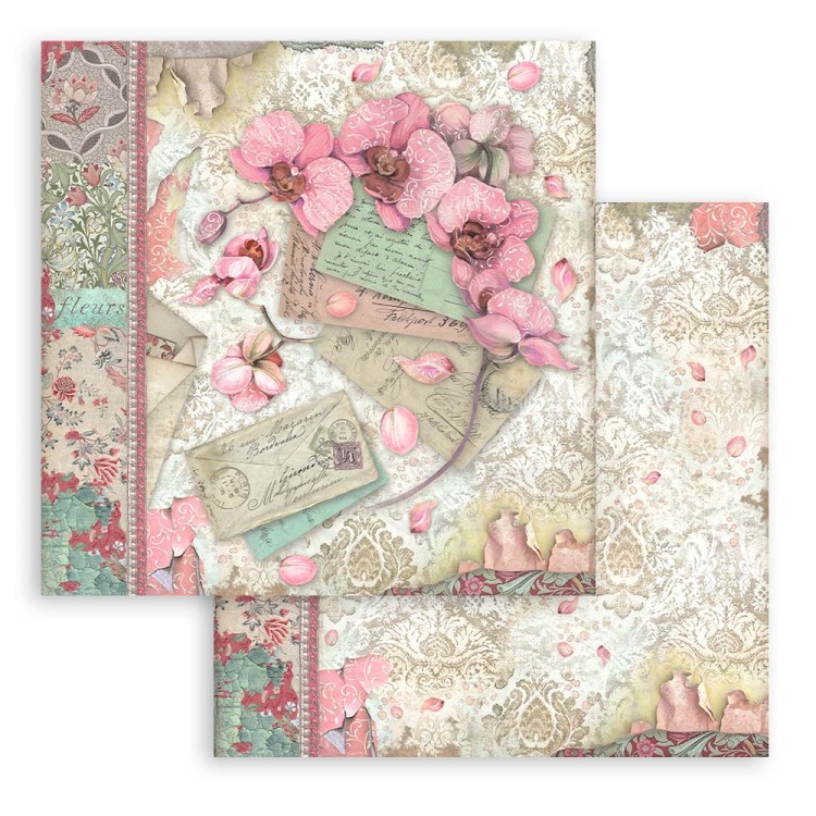 Zestaw papierów do scrapbookingu 20x20 Orchids &amp; Cats SBBS26 Stamperia
