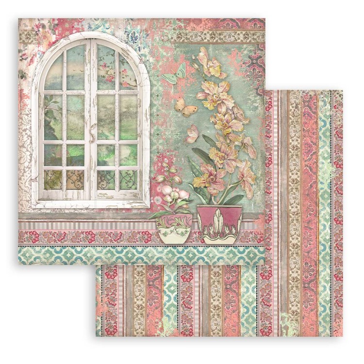Zestaw papierów do scrapbookingu 20x20 Orchids &amp; Cats SBBS26 Stamperia