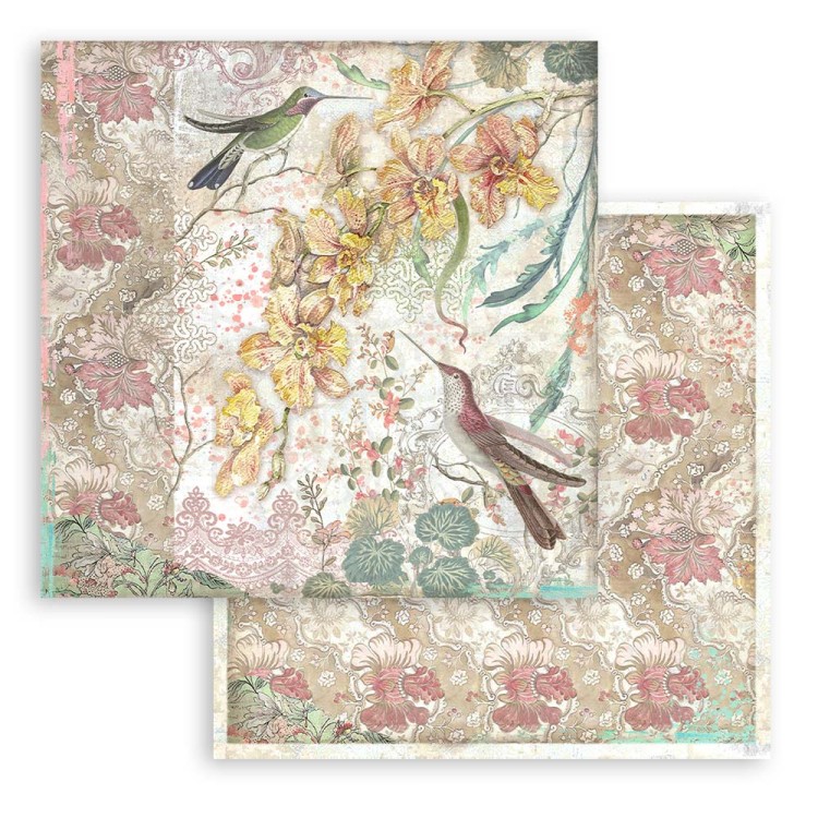 Zestaw papierów do scrapbookingu 20x20 Orchids &amp; Cats SBBS26 Stamperia