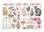 Ozdoby papierowe samoprzylepne Ephemera Orchids &amp; Cats DFLCT41 Stamperia
