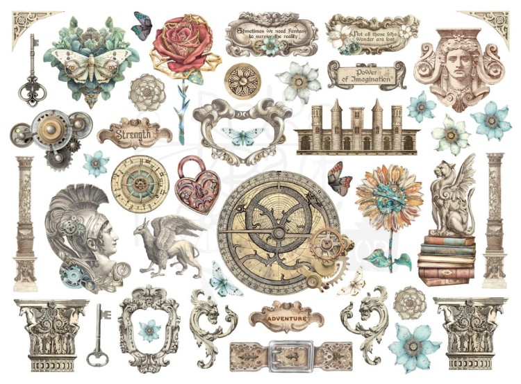 Ozdoby kształty tekturowe Die Cuts Sir Vagabond in Fantasy World DFLDC92 Stamperia