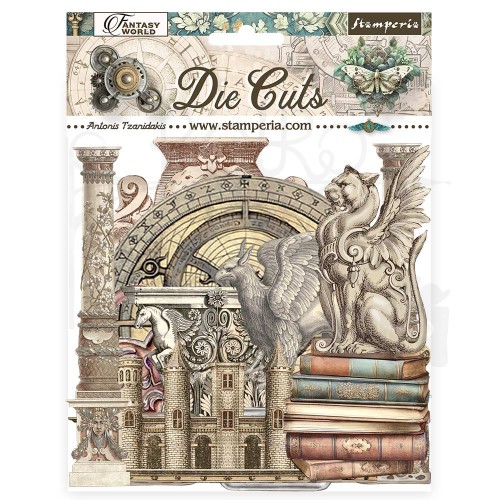 Ozdoby kształty tekturowe Die Cuts Sir Vagabond in Fantasy World DFLDC92 Stamperia