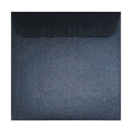 Koperta ozdobna 17x17cm Sirio Pearl Shiny Blue granatowa Netuno