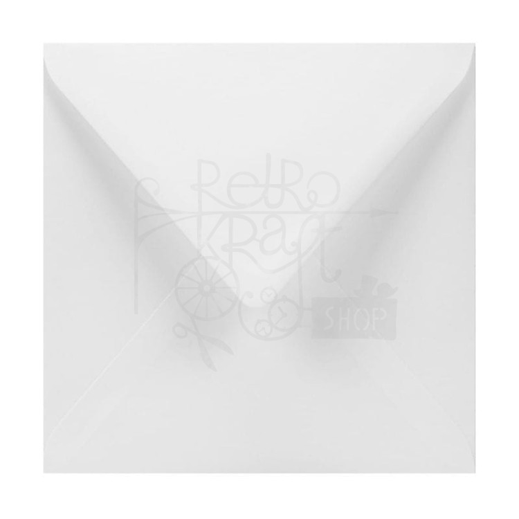 Koperta ozdobna 15.5x15.5cm Lessebo Delta White biała Netuno