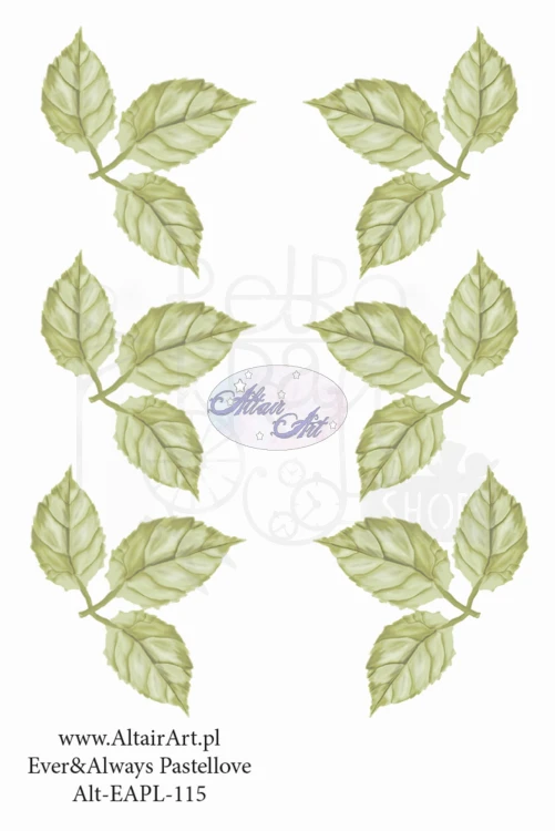 Pasek 5x15 Ever &amp; Always PastelLove - listki Alt-EAPL-115 AltairArt