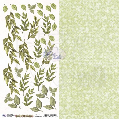 Papier 15x30 Summer Morning 08 Listki Alt-SM-108 AltairArt