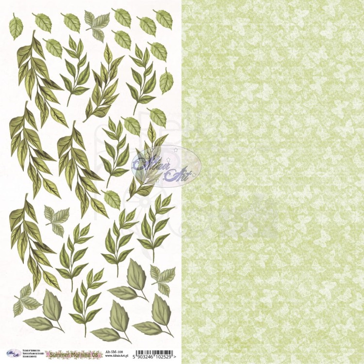 Papier 15x30 Summer Morning 08 Listki Alt-SM-108 AltairArt