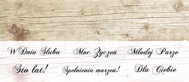 Pasek 3x16 Foggy Dew napisy ślubne AltairArt