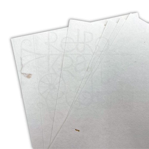 Papier czerpany A4 biały ze słonecznikiem 150