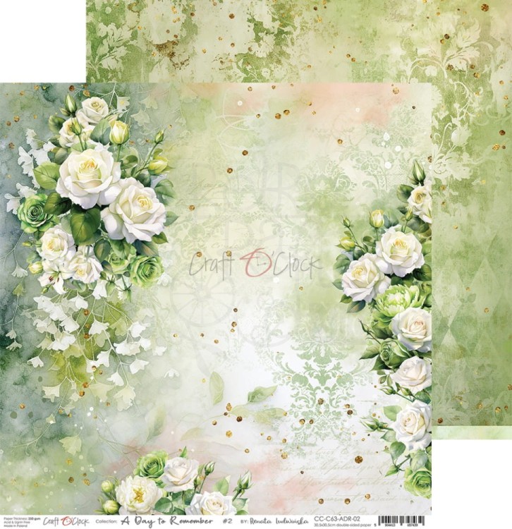 Zestaw papierów do scrapbookingu 30x30 A Day To Remember CC-C63-ADR-00 Craft O’Clock