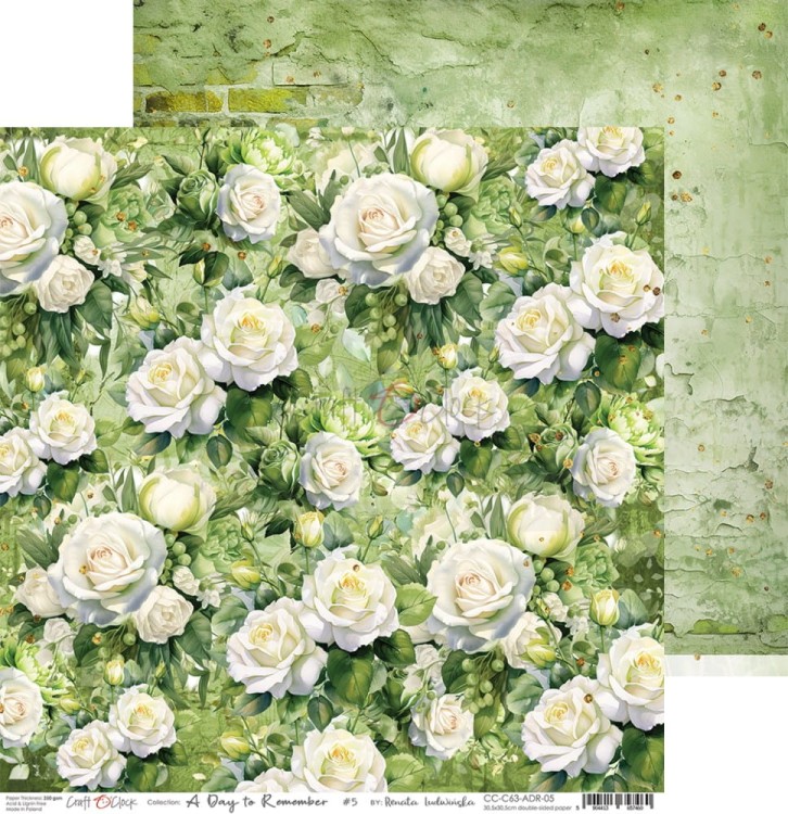 Zestaw papierów do scrapbookingu 30x30 A Day To Remember CC-C63-ADR-00 Craft O’Clock