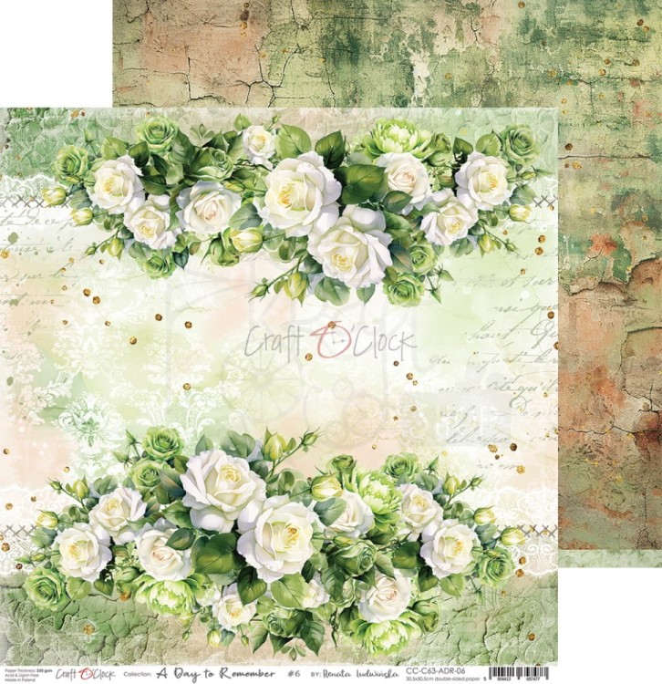 Zestaw papierów do scrapbookingu 30x30 A Day To Remember CC-C63-ADR-00 Craft O’Clock