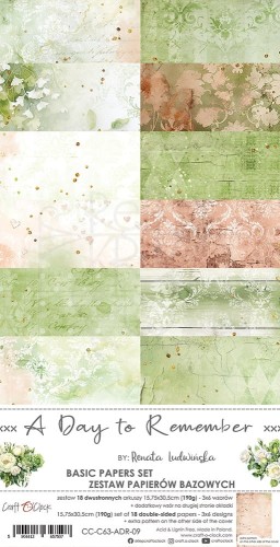 Zestaw papierów bazowych 15x30 A Day To Remember CC-C63-ADR-09 Craft O’Clock