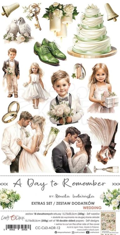 Zestaw dodatków 15x30 A Day To Remember Wedding CC-C63-ADR-12 Craft O’Clock
