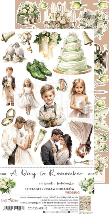 Zestaw dodatków 15x30 A Day To Remember Wedding CC-C63-ADR-12 Craft O’Clock