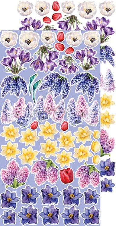 Zestaw dodatków 15x30 Tulip Love Flowers CC-C64-TL-11 Craft O’Clock