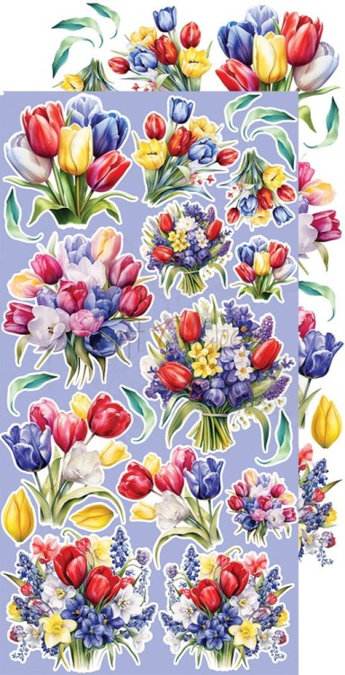 Zestaw dodatków 15x30 Tulip Love Mix CC-C64-TL-13 Craft O’Clock
