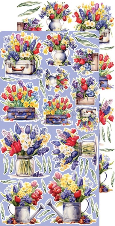 Zestaw dodatków 15x30 Tulip Love Mix CC-C64-TL-13 Craft O’Clock