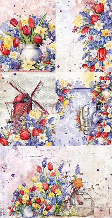Zestaw dodatków 15x30 Tulip Love Mix CC-C64-TL-13 Craft O’Clock