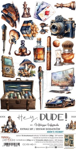 Zestaw dodatków 15x30 Hey Dude! Men’s Hobby CC-F31-HD-11 Craft O’Clock