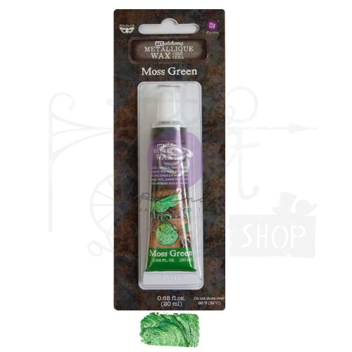 Wosk metaliczny Moss Green Finnabair Art Alchemy Metallique Wax 20ml 969851 Prima