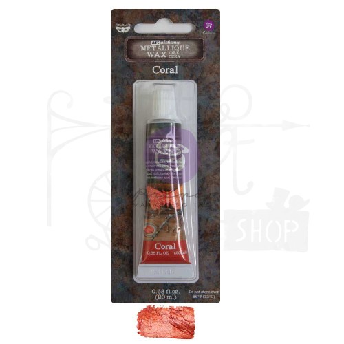 Wosk metaliczny Coral Finnabair Art Alchemy Metallique Wax 20ml 969820 Prima