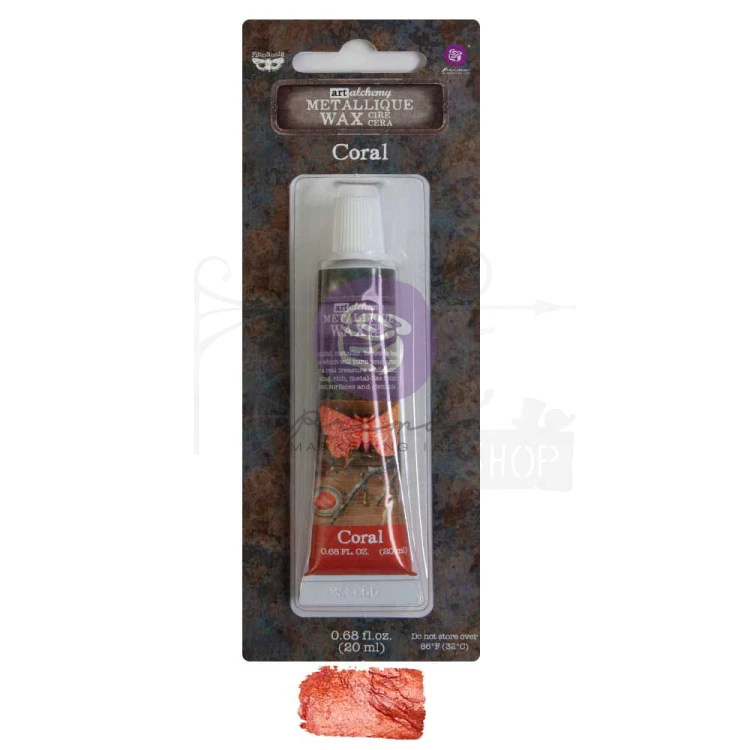 Wosk metaliczny Coral Finnabair Art Alchemy Metallique Wax 20ml 969820 Prima
