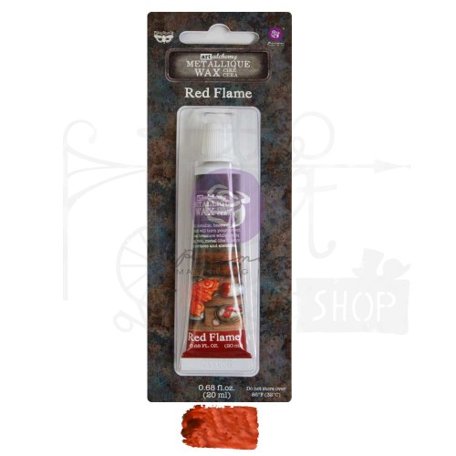 Wosk metaliczny Red Flame Finnabair Art Alchemy Metallique Wax 20ml 969783 Prima