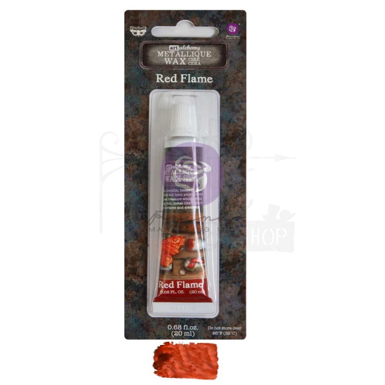Wosk metaliczny Red Flame Finnabair Art Alchemy Metallique Wax 20ml 969783 Prima