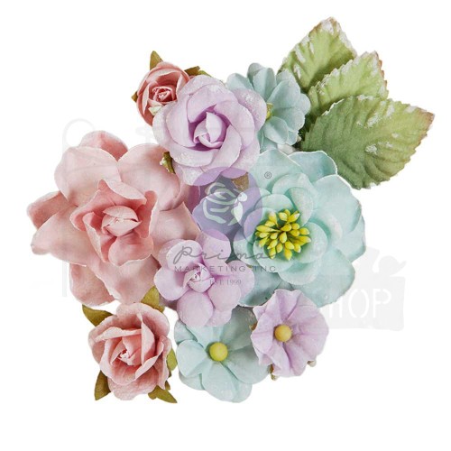 Kwiaty kwiatki papierowe In Full Bloom Collection Spring Breeze 12szt 668631 Prima