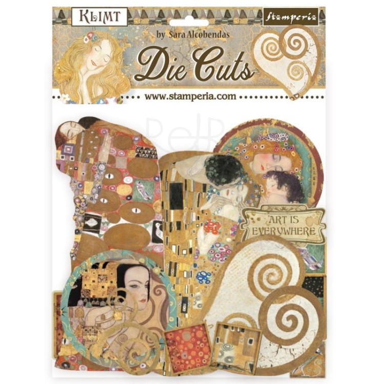 Ozdoby kształty tekturowe Die Cuts Klimt DFLDC51 Stamperia