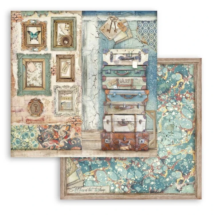 Zestaw papierów do scrapbookingu 20x20 Atelier des Arts SBBS33 Stamperia