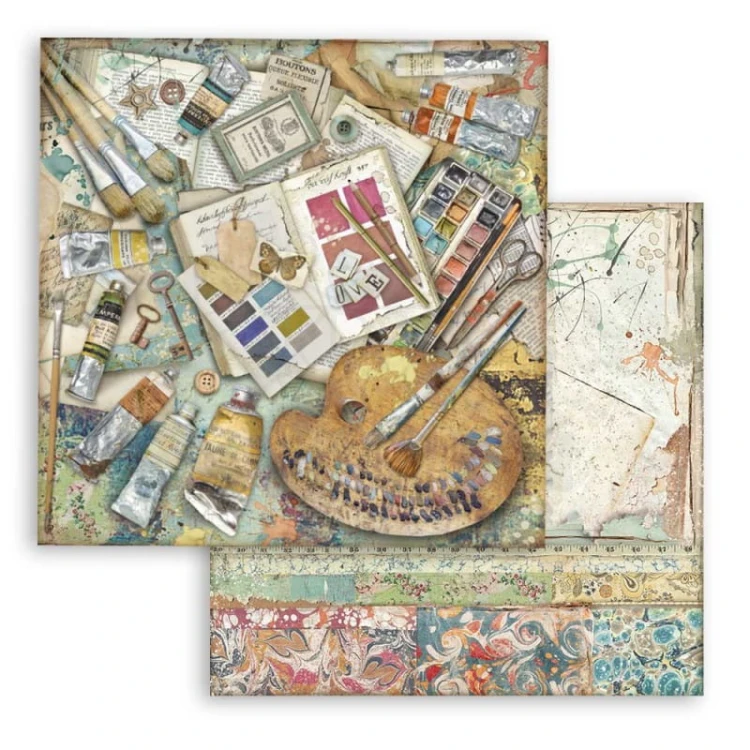 Zestaw papierów do scrapbookingu 20x20 Atelier des Arts SBBS33 Stamperia