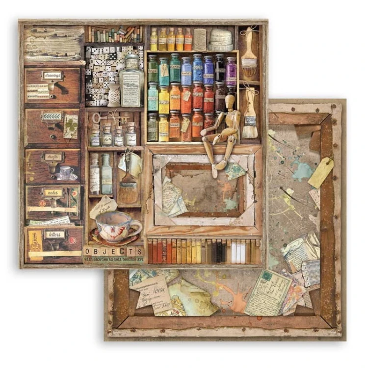 Zestaw papierów do scrapbookingu 20x20 Atelier des Arts SBBS33 Stamperia