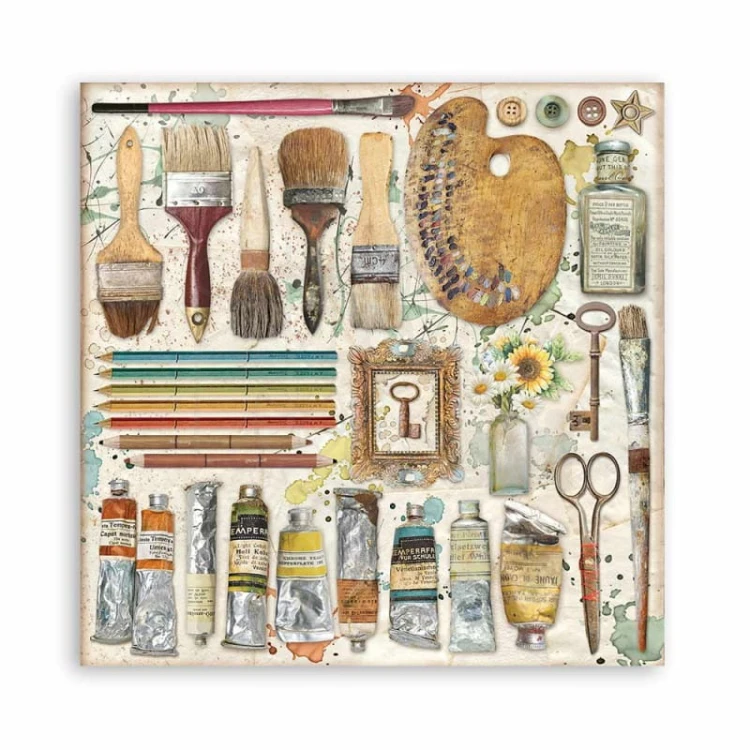 Zestaw papierów do scrapbookingu 20x20 Atelier des Arts SBBS33 Stamperia