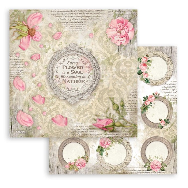 Zestaw papierów do scrapbookingu 20x20 Garden House SBBS54 Stamperia