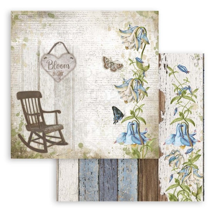 Zestaw papierów do scrapbookingu 20x20 Garden House SBBS54 Stamperia