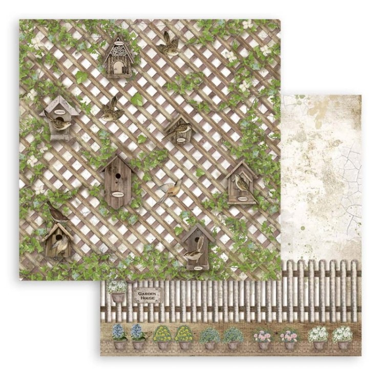 Zestaw papierów do scrapbookingu 20x20 Garden House SBBS54 Stamperia