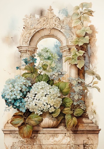 Papier ryżowy 24x33 Nostalgia 2 LBD353 LaBlanche