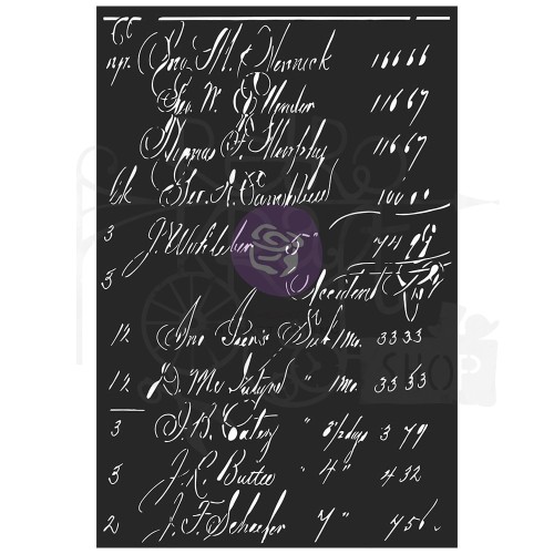 Szablon maska 16x30cm Calculations Finnabair 969882 Prima