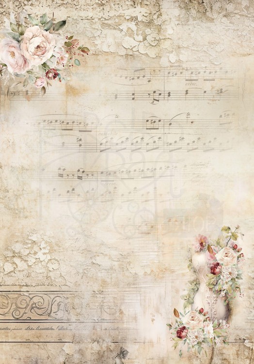 Papier ryżowy A4 Melody Of The Heart AA-MOTH-RP-01 Alchemy of Art